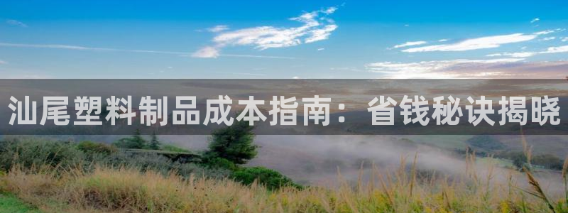 太阳成集团古天乐：汕尾塑料制品成本指南：省钱秘诀揭晓