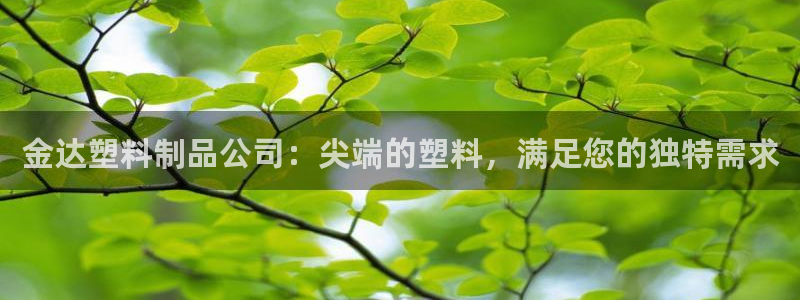 太阳成集团游戏是正规平台嚒：金达塑料制品公司：尖端的塑料，满
